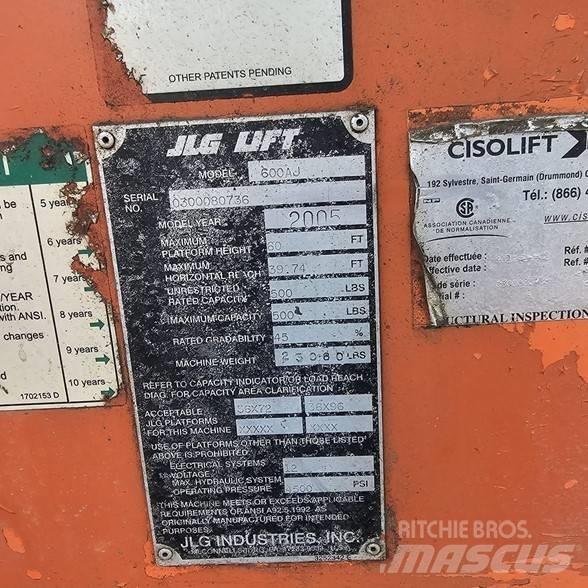 JLG 600AJ Съчленени стрелови подемници