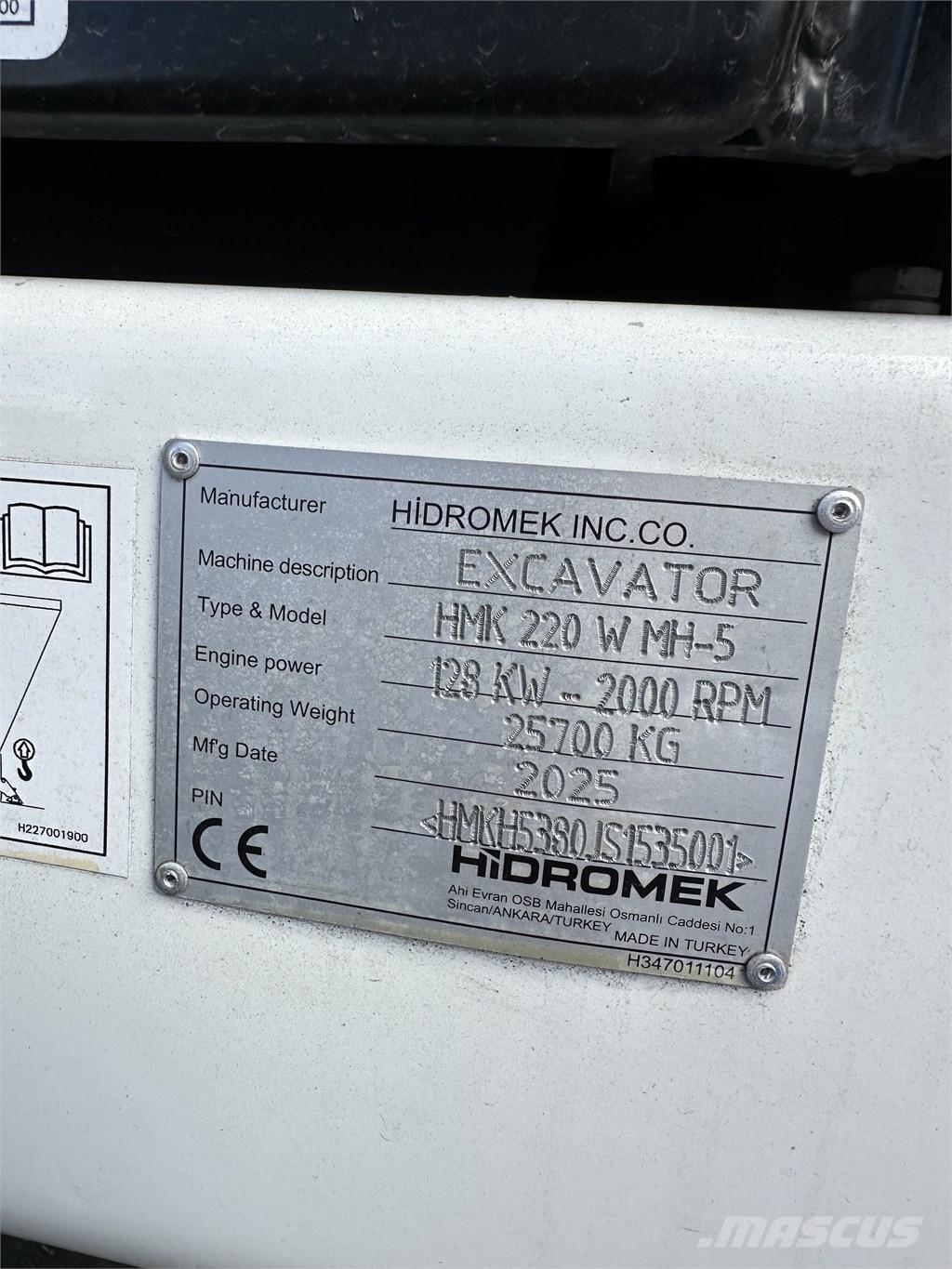 Hidromek 220W MH-5 Оператори на отпадъци/индустрия
