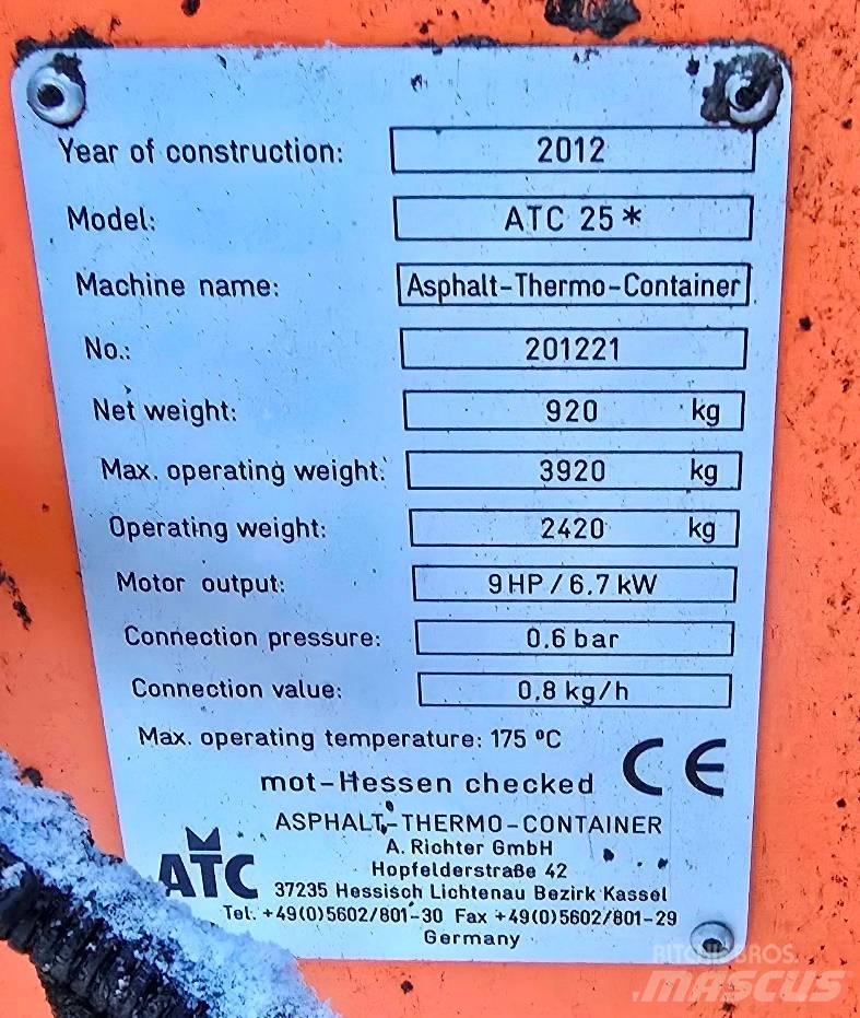 ATC 25 Асфалтови термоконтейнери