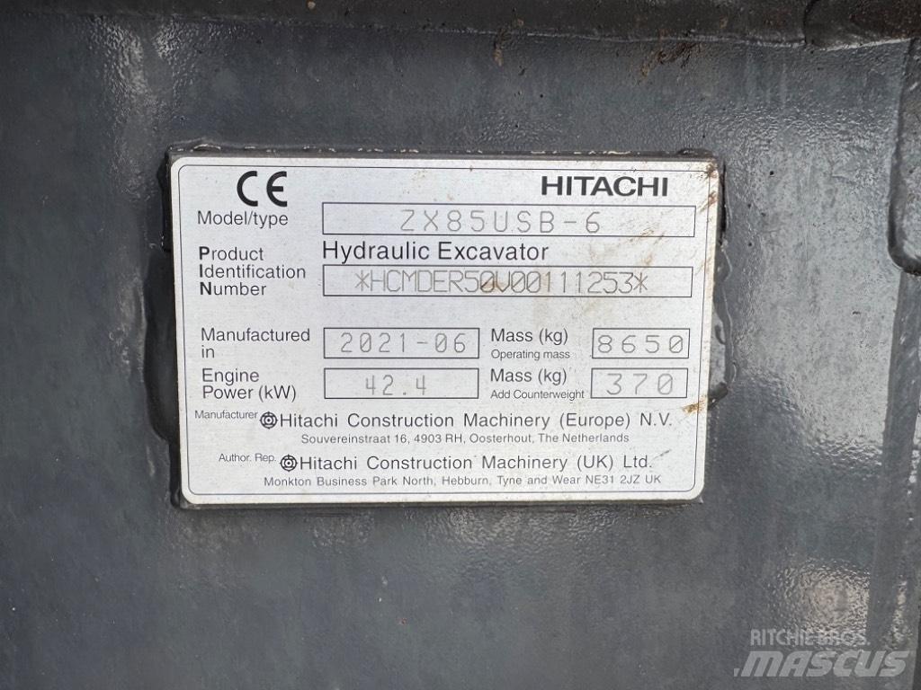 Hitachi ZX 85 US-6 Средни екскаватори 7т - 12т