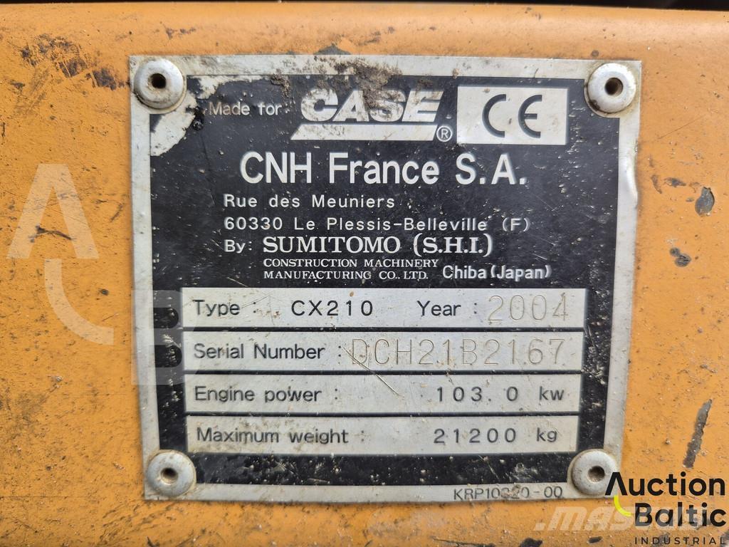 CASE CX 210 Верижен екскаватор