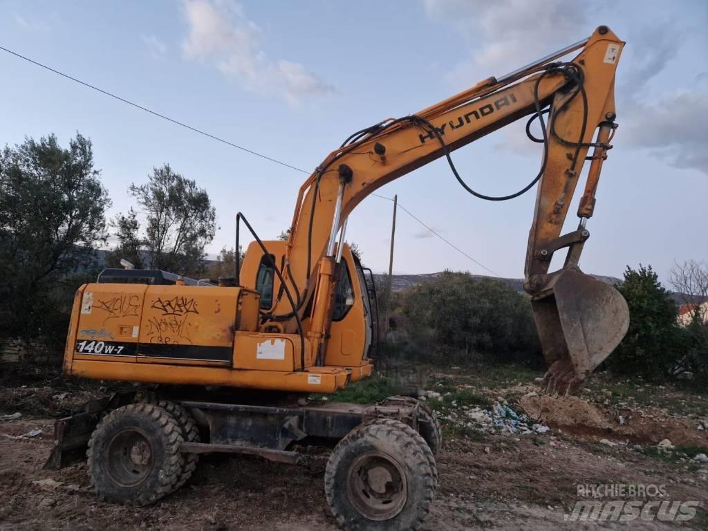 Hyundai 140W-7 Колесни екскаватори