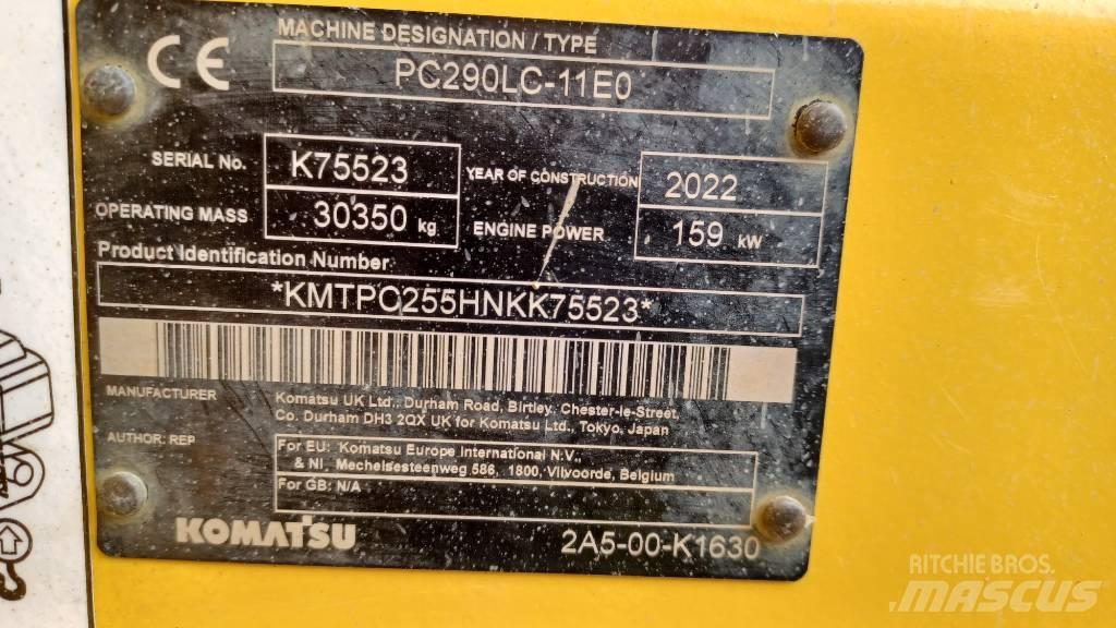 Komatsu PC 290 LC-11 Верижен екскаватор