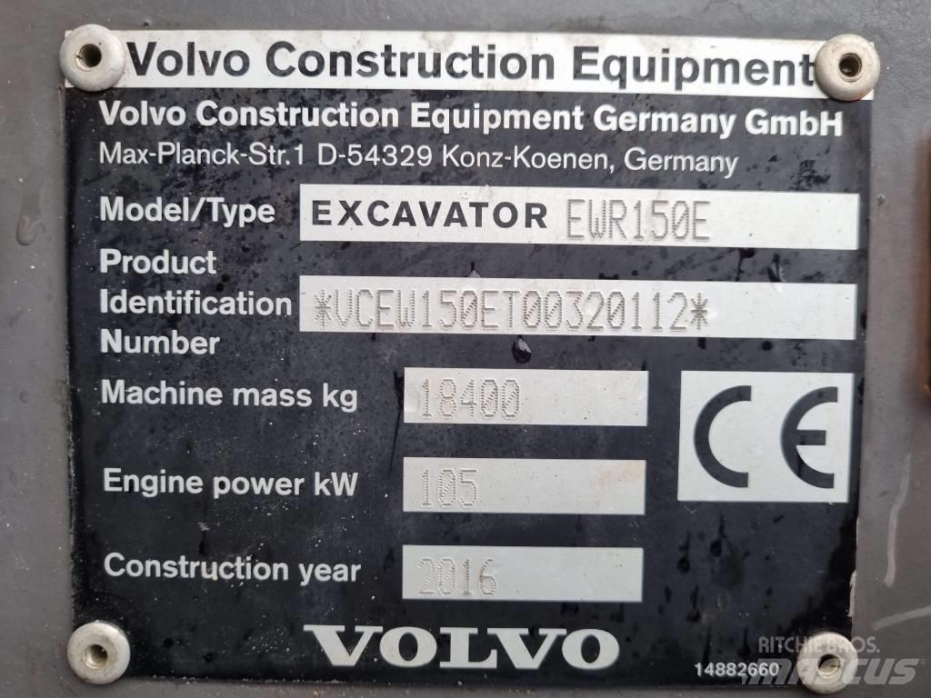 Volvo EWR 150 E Колесни екскаватори