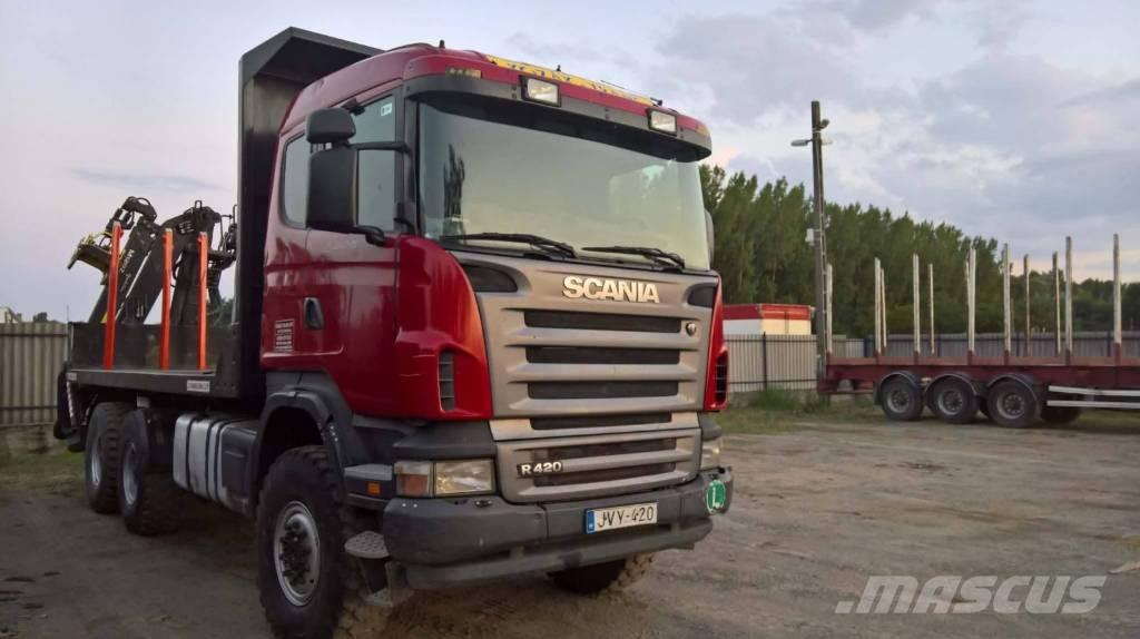 Scania R 420 За превоз на дървени трупи