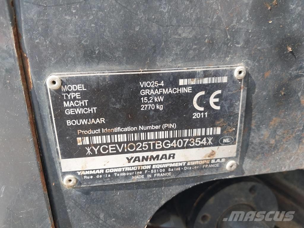 Yanmar Vio 25-4 Мини екскаватори < 7 т