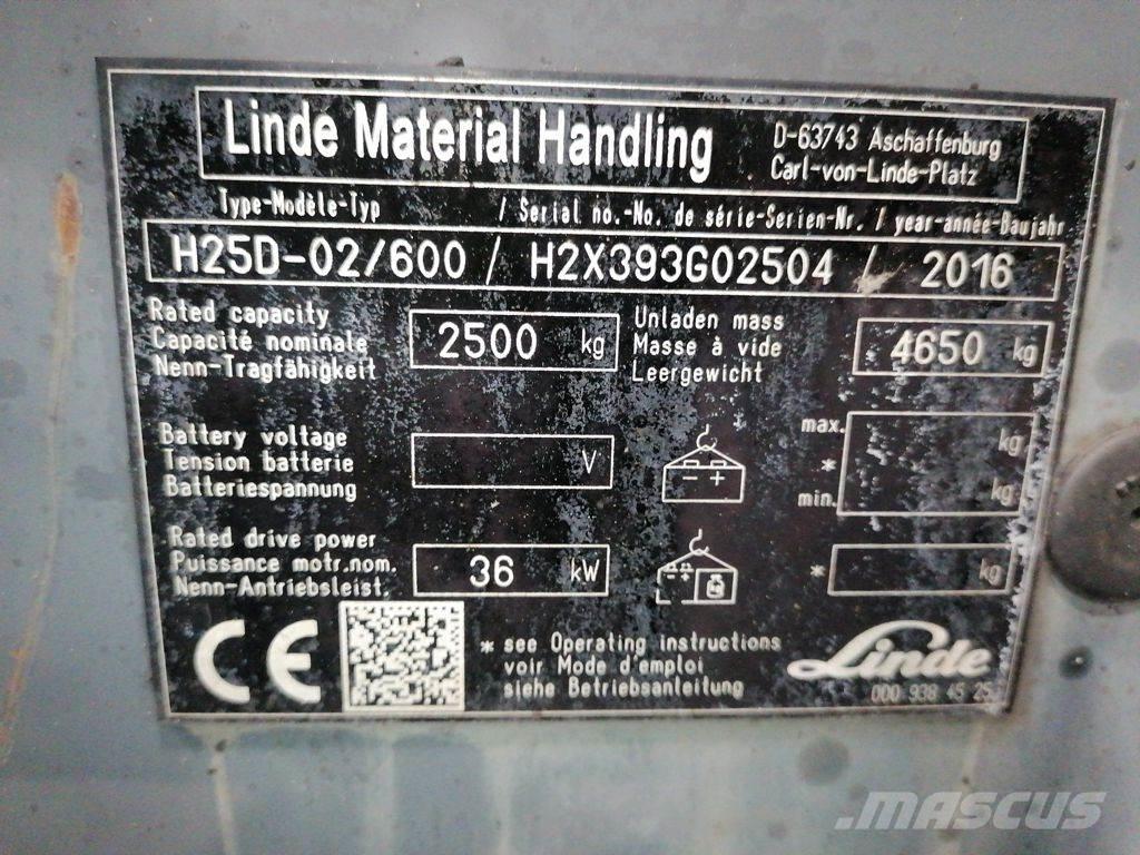 Linde H25D-02/600 Камиони с АГУ