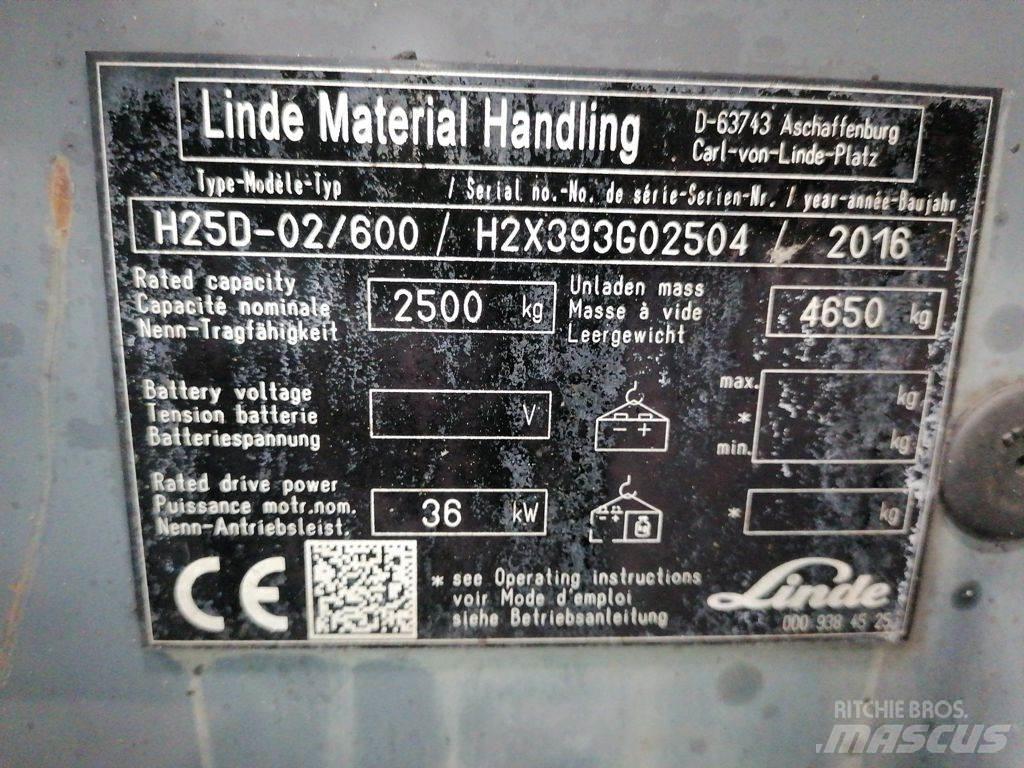 Linde H25D-02/600 Камиони с АГУ