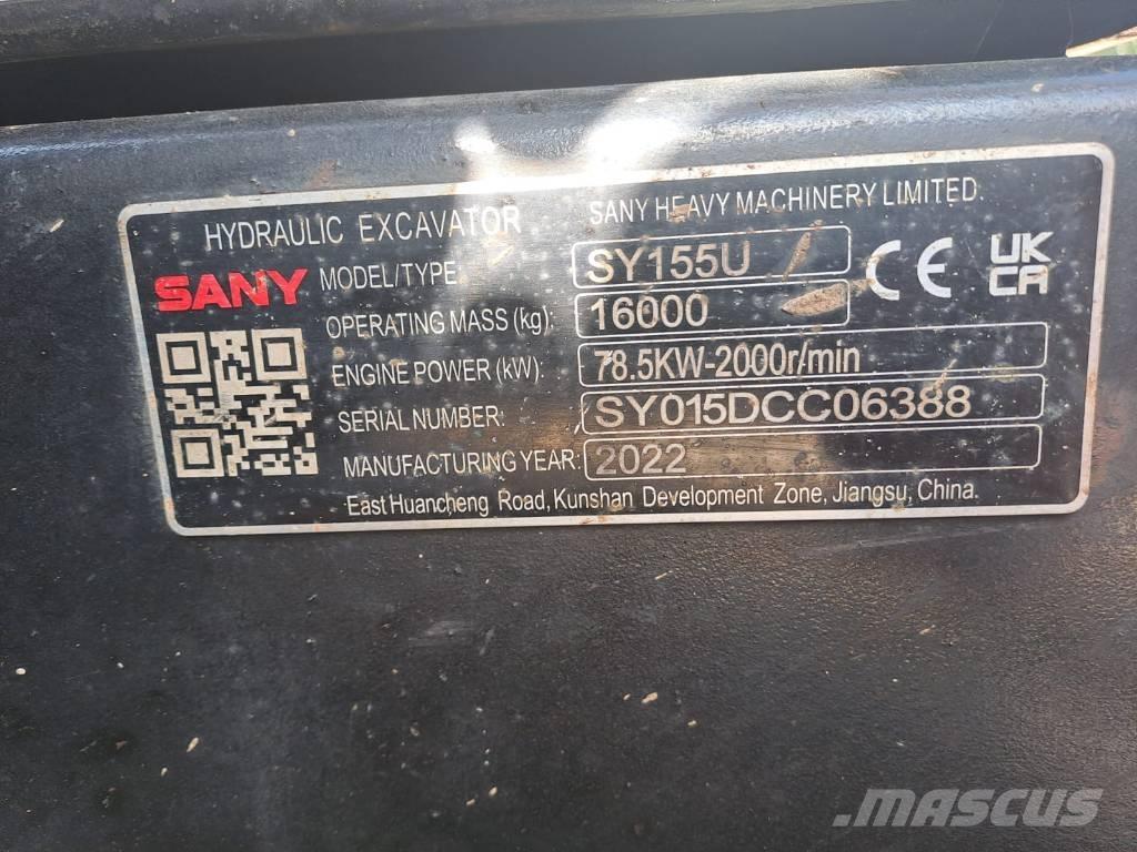 Sany SY 155 U Верижен екскаватор