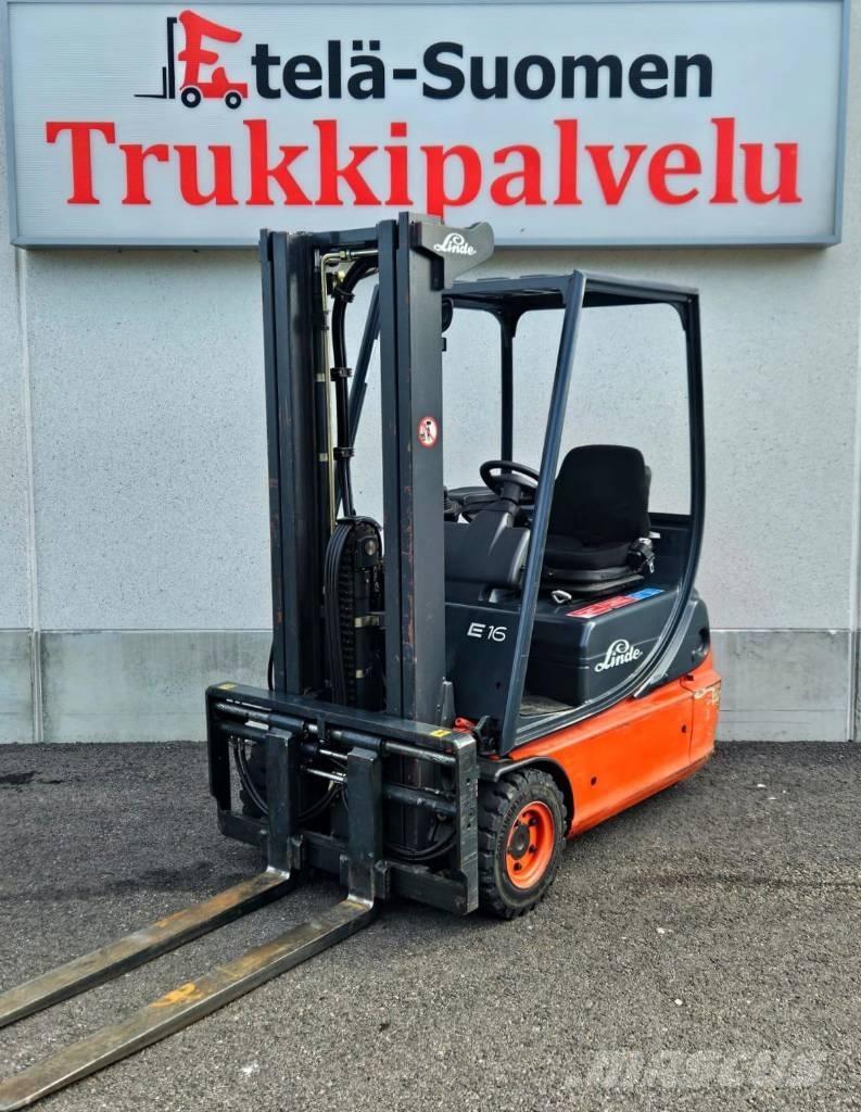 Linde E 16 C-02 Електрически вилични кари-повдигачи