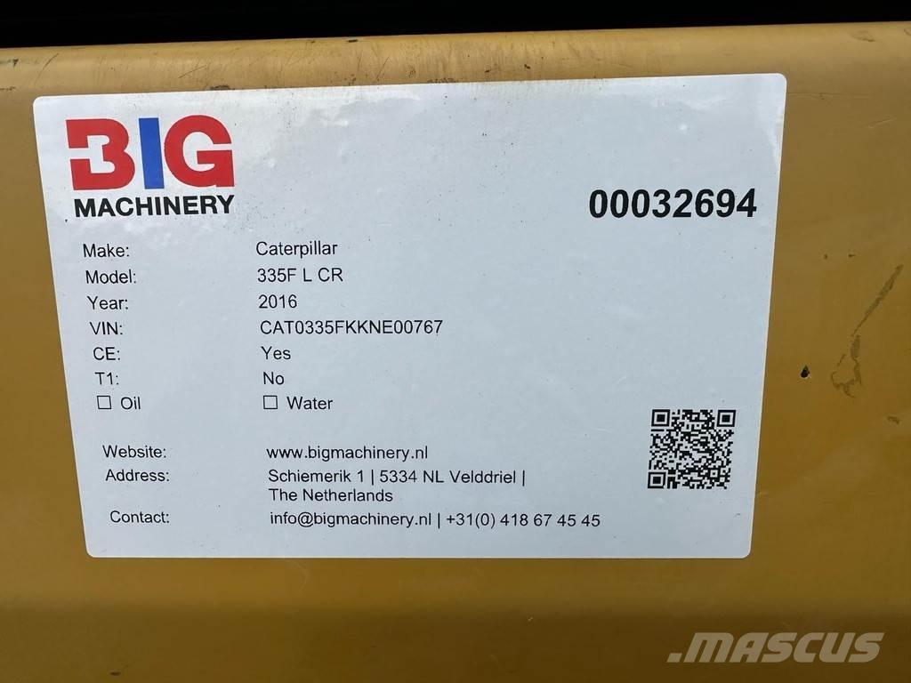 CAT 335F L CR Верижен екскаватор