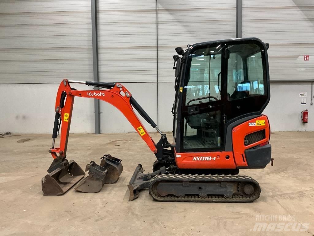 Kubota KX 018-4 Мини екскаватори < 7 т