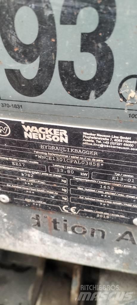 Wacker Neuson EZ 17 Мини екскаватори < 7 т