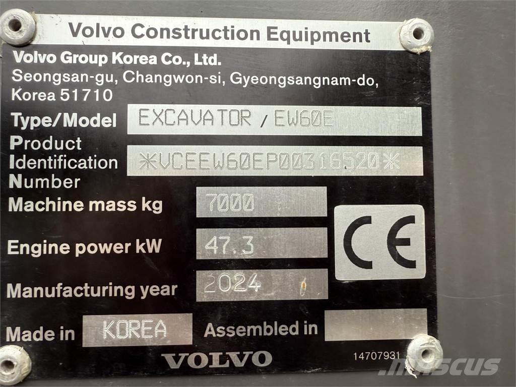 Volvo EW60 E Колесни екскаватори