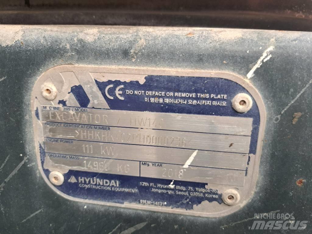 Hyundai HW140 Колесни екскаватори