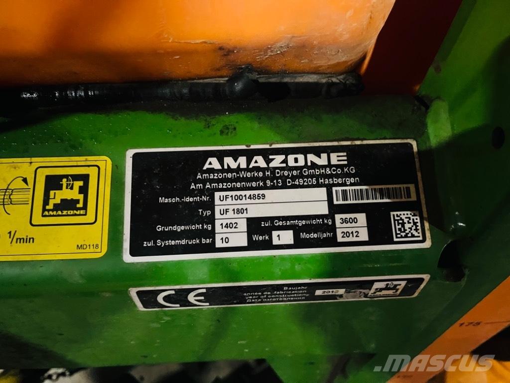 Amazone UF 1801 Навесни пръскачки
