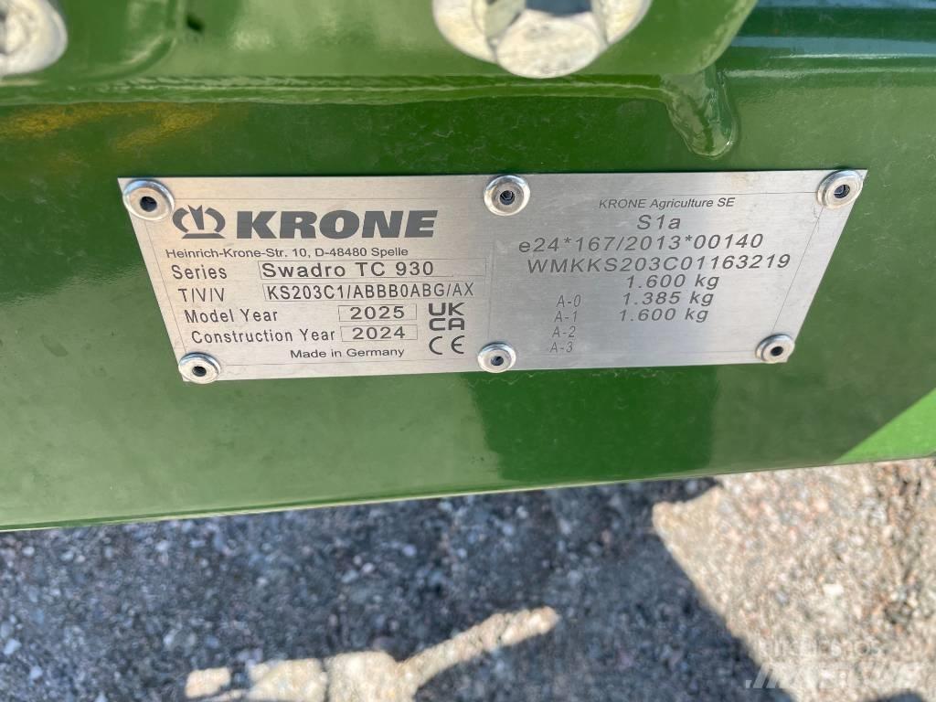 Krone TC 930 Plus Уиндроуърс/Косачки за сено и др.

