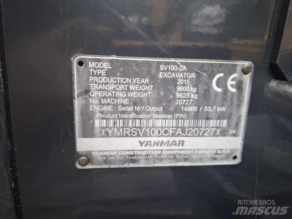 Yanmar SV 100-2A Средни екскаватори 7т - 12т
