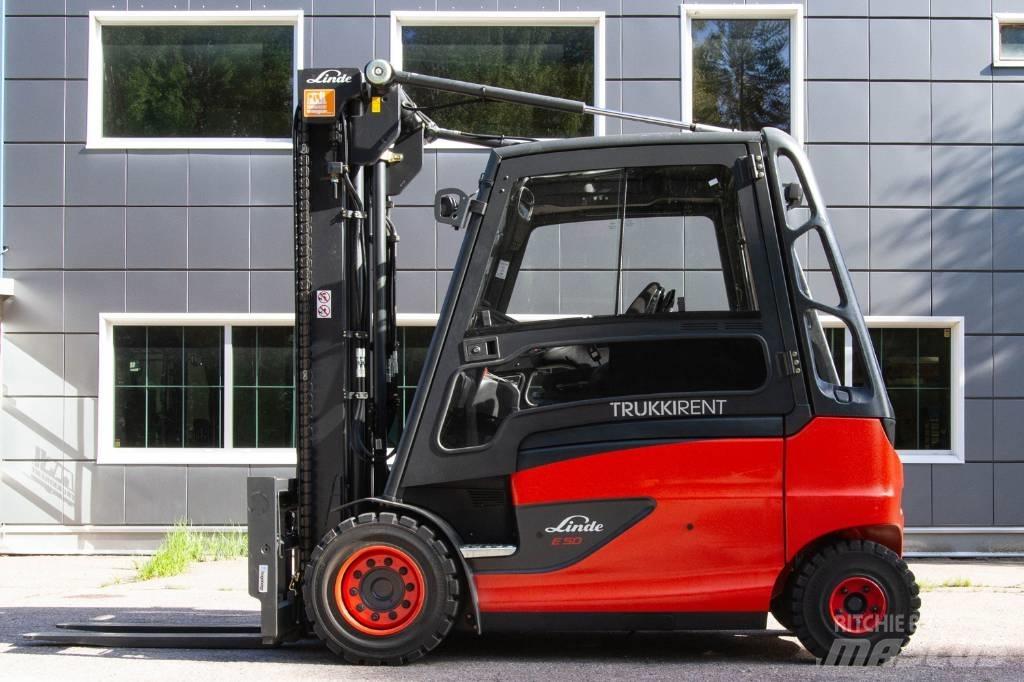 Linde E50HL-01 Електрически вилични кари-повдигачи