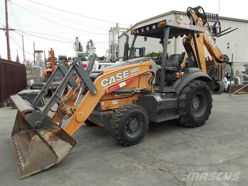 CASE 580 SN Товарач със заден ексватор