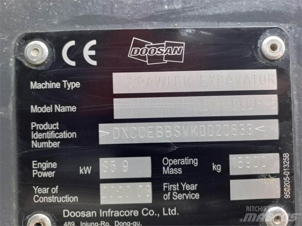 Develon DX140LCR-5 Верижен екскаватор
