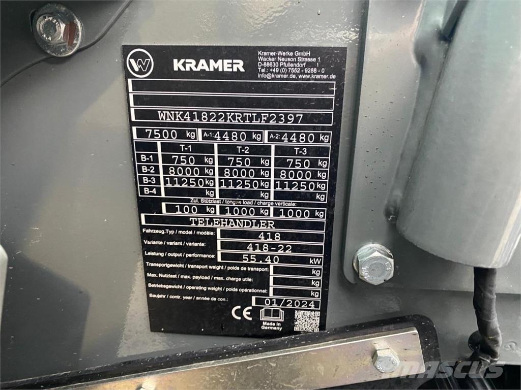 Kramer KT276 Телескопични товарачи