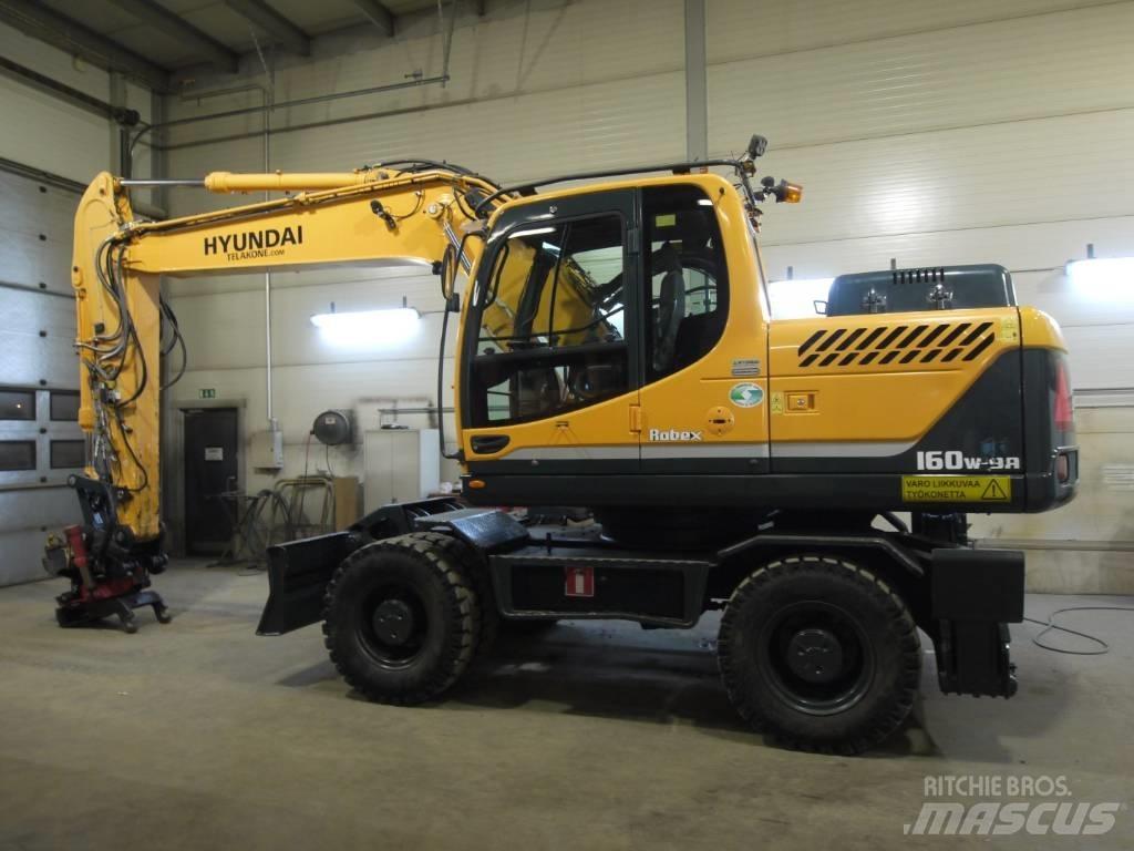 Hyundai R 160 W-9A Колесни екскаватори