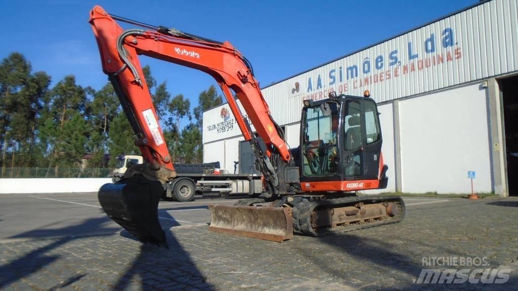Kubota KX 080-4 Средни екскаватори 7т - 12т