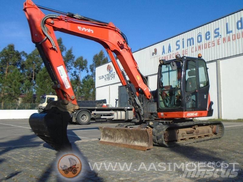 Kubota KX 080-4 Средни екскаватори 7т - 12т
