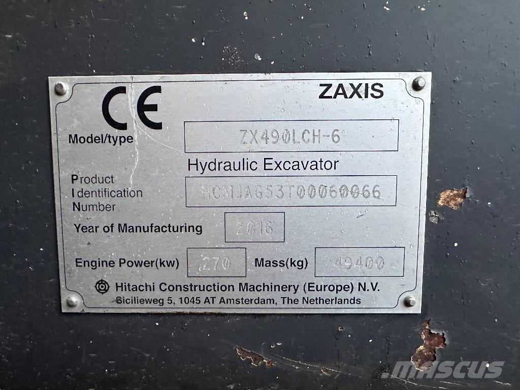Hitachi ZX 490 LCH Верижен екскаватор