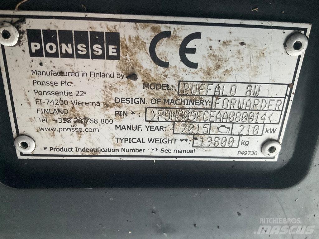 Ponsse BUFFALO 8W Форуардери