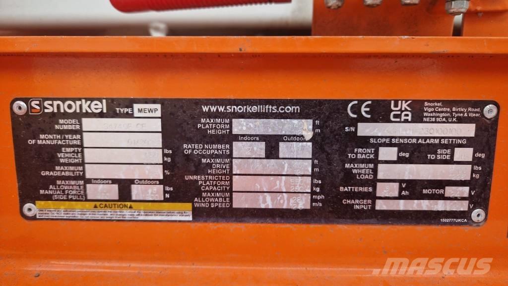 Snorkel S4740E Ножични работни платформи