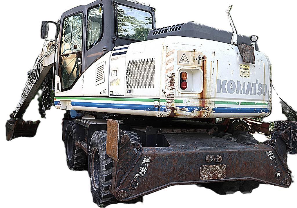 Komatsu PW 140-7 Товарач със заден ексватор