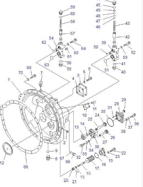 Komatsu D85A-21 Предаване