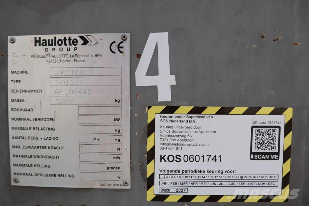 Haulotte HA12IP 2WD Съчленени стрелови подемници