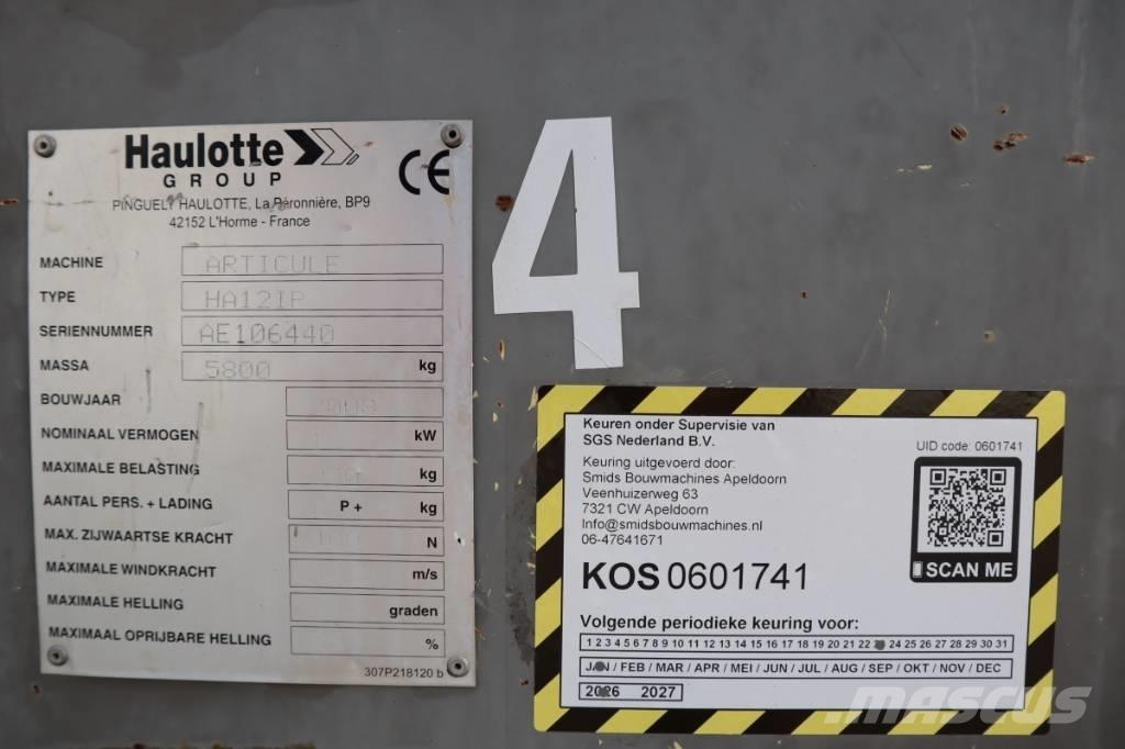 Haulotte HA12IP 2WD Съчленени стрелови подемници