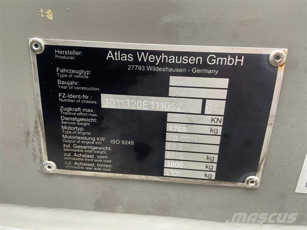 Atlas 80 Колесни товарачи