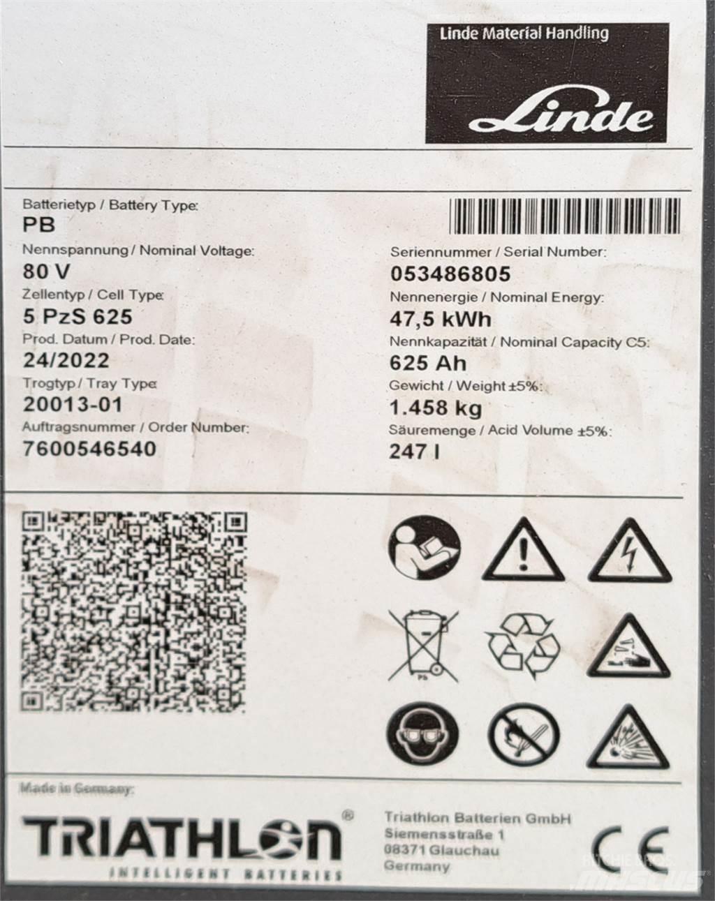Linde E35L Електрически вилични кари-повдигачи