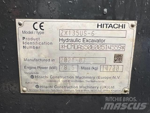 Hitachi ZX 135 US-6 Верижен екскаватор