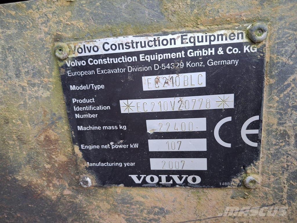 Volvo EC210 BLC Верижен екскаватор