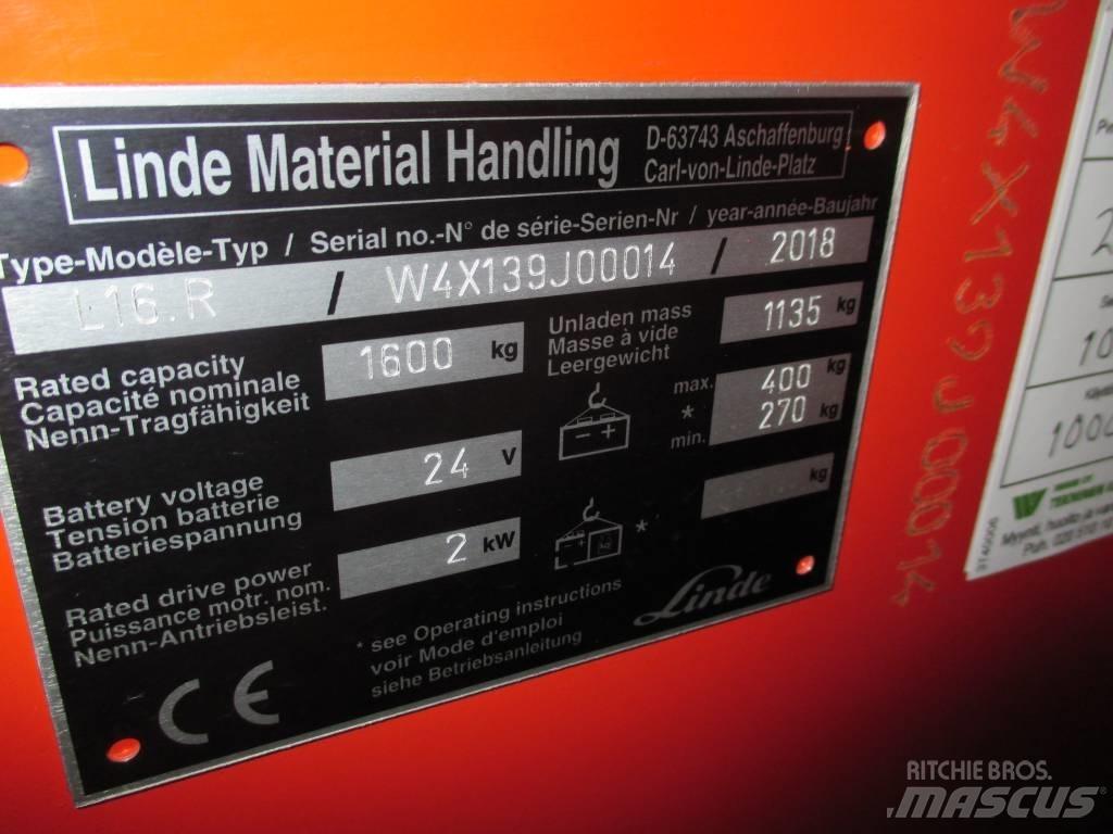 Linde L16R Самоходни товарачи