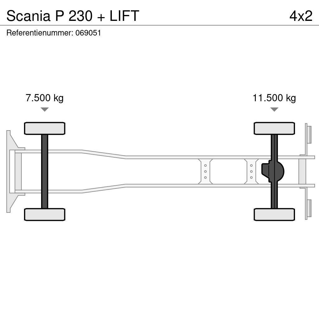 Scania P 230 + LIFT Каросерии