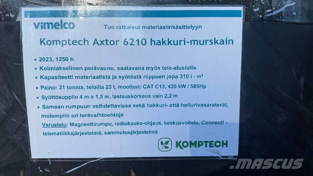 Komptech Axtor 6210 Дробилки за клони