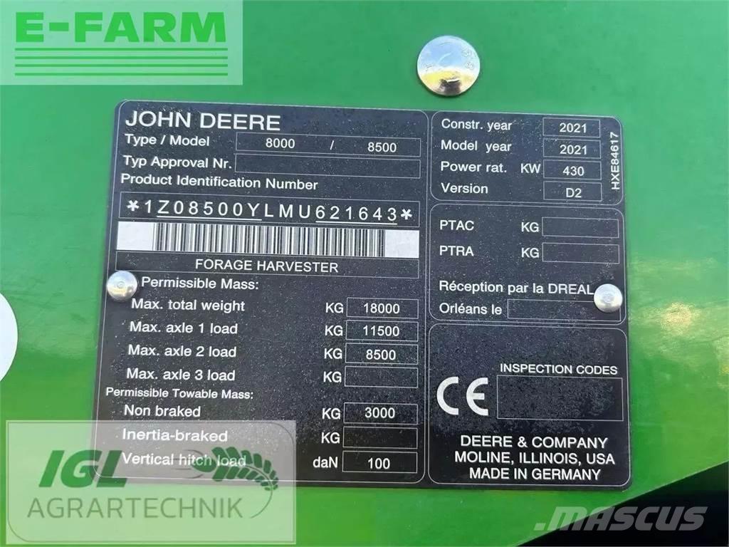 John Deere 8500i Самоходни фуражири