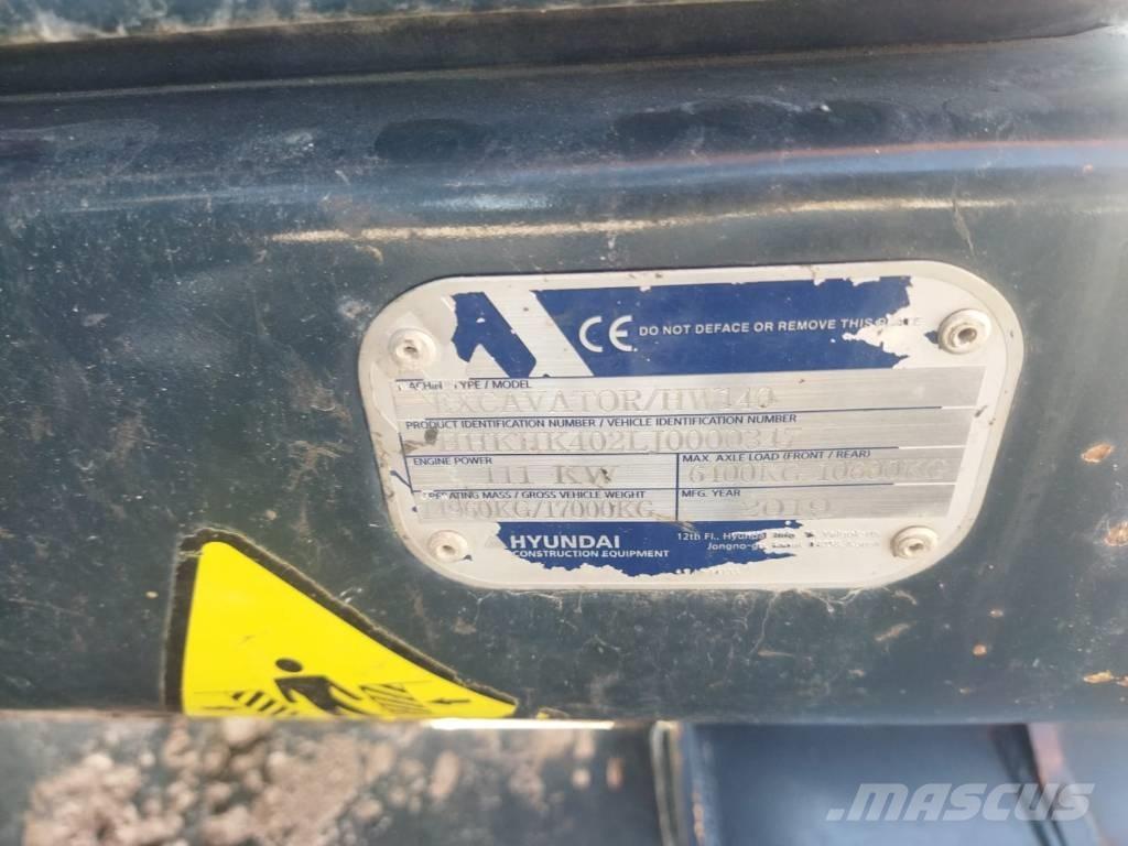 Hyundai HW 140 A Колесни екскаватори