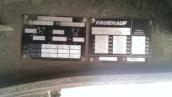 Fruehauf T36 Брезентови полуремаркета
