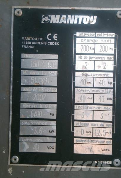 Manitou 150 AETJC Съчленени стрелови подемници
