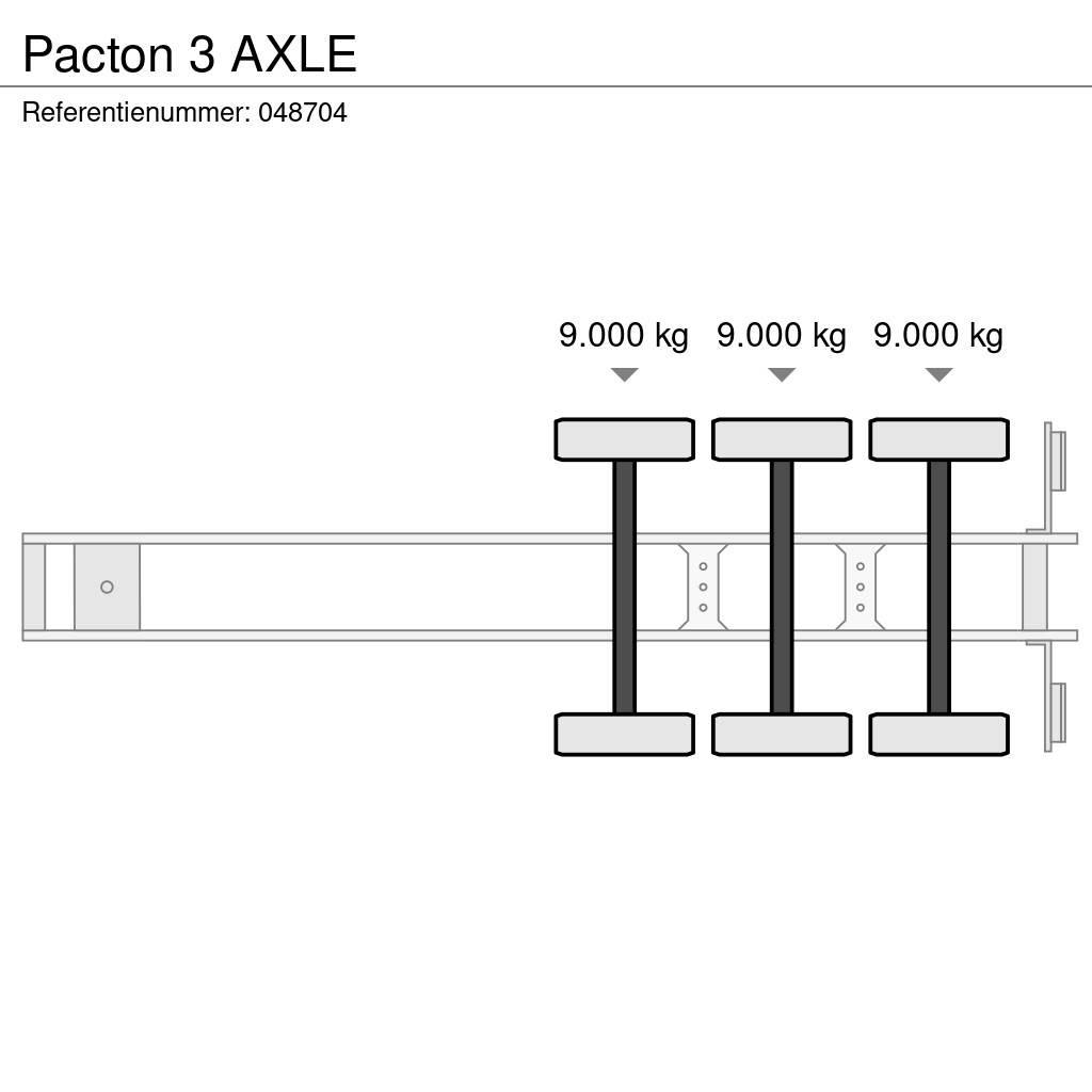 Pacton 3 AXLE Контейнерни полуремаркета