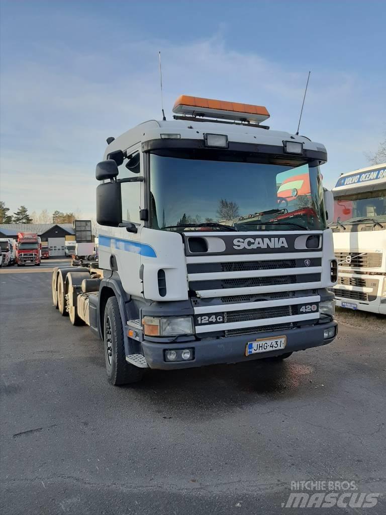 Scania P 124 Камиони с кран с кука