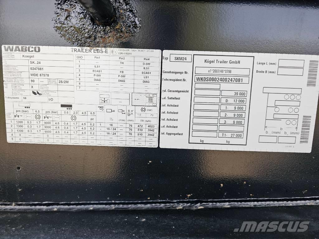 Kögel SKM24 Самосвални полуремаркета
